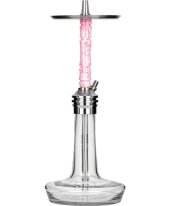 Moze Shisha Varity Lounge Silver - Clear - Wavy Pink