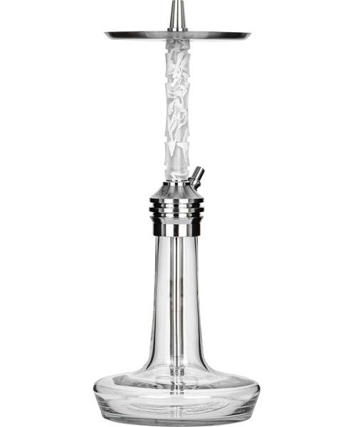 Moze Shisha Varity Lounge Silver - Clear - Wavy Frosted