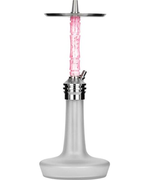 Moze Shisha Varity Lounge Silver - Frosted - Wavy Pink