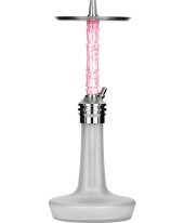 Moze Shisha Varity Lounge Silver - Frosted - Wavy Pink