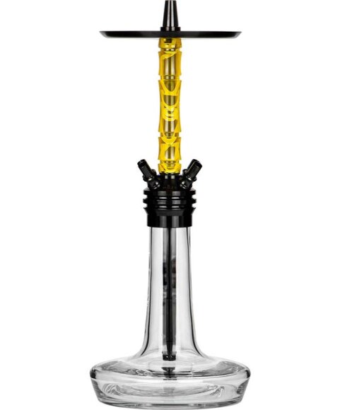 Moze Shisha Varity Squad Black - Clear - Wavy Yellow