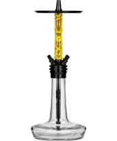 Moze Shisha Varity Squad Black - Clear - Wavy Yellow