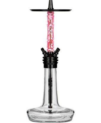 Moze Shisha Varity Squad Black - Clear - Wavy Pink