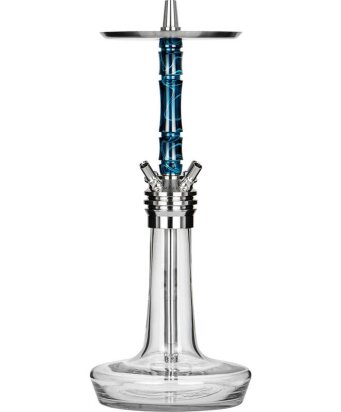 Moze Shisha Varity Squad Steel - Clear - Wavy Blue