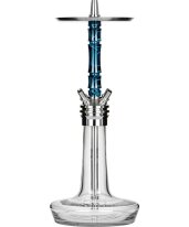 Moze Shisha Varity Squad Steel - Clear - Wavy Blue