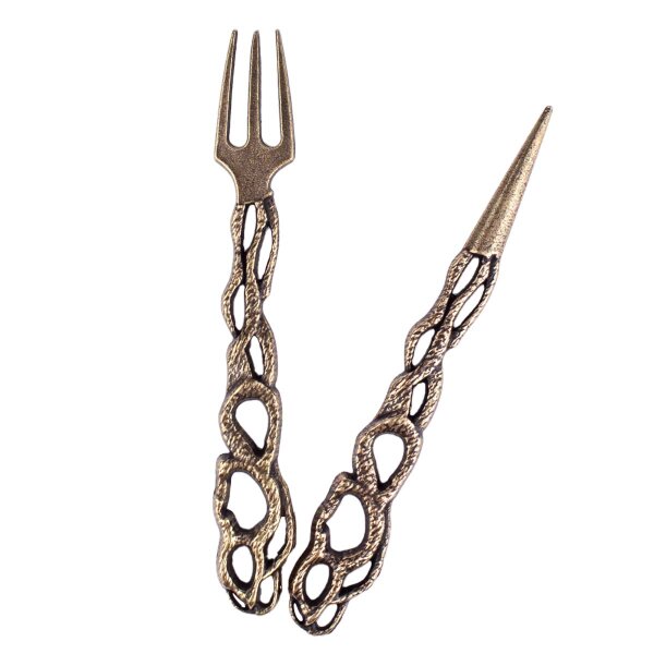 Tobacco Fork with piercer  - Roses