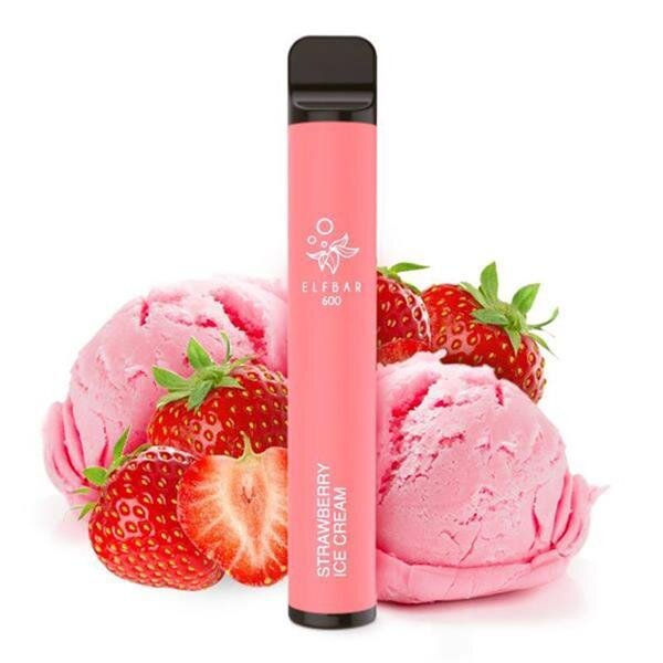 Elfbar 600 - Vape - Strawberry Ice Cream