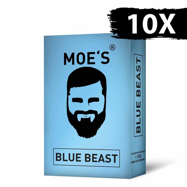 MOES Tobacco 250g - Blue Beast (10 x 25g)