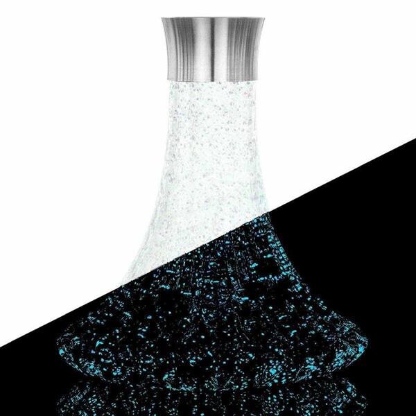 Aladin Shisha Epox 360 Ersatzglas – Flat - Blue Glow