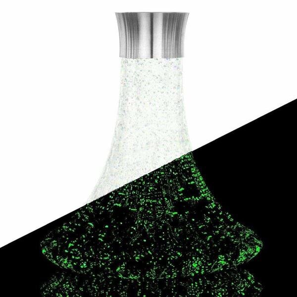Aladin Shisha Epox 360 Ersatzglas – Flat - Green Glow