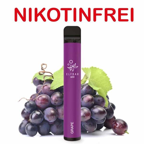 Elfbar 600 - Grape Nikotinfrei - Einweg Vape