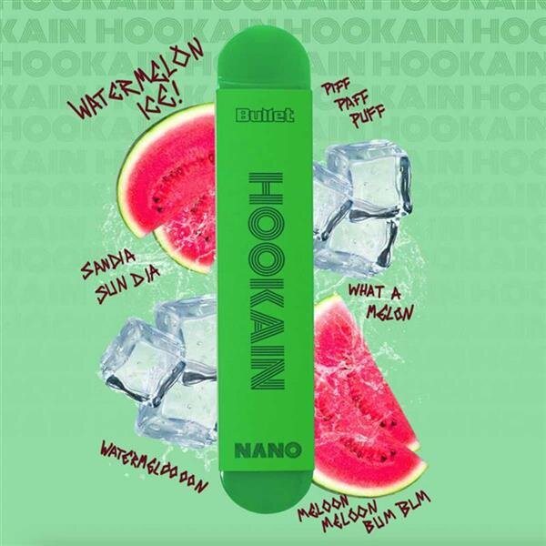 HOOKAIN NANO X - Lush Ice - Watermelon - E-Shisha -...