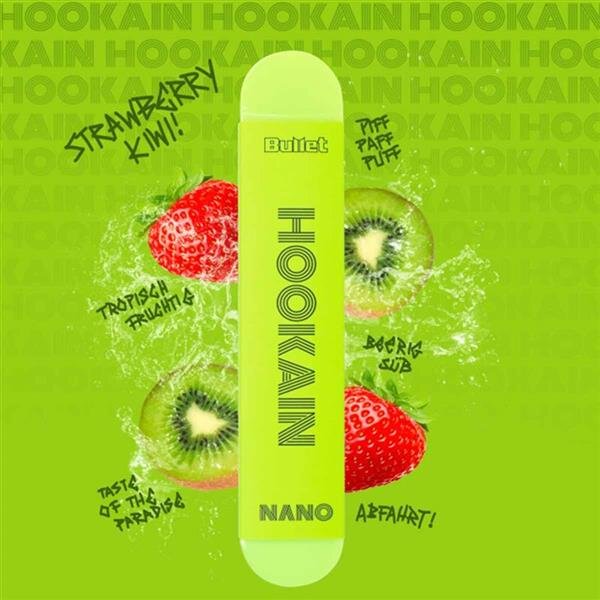HOOKAIN NANO X - Strawberry Kiwi - E-Shisha - Einweg Vape