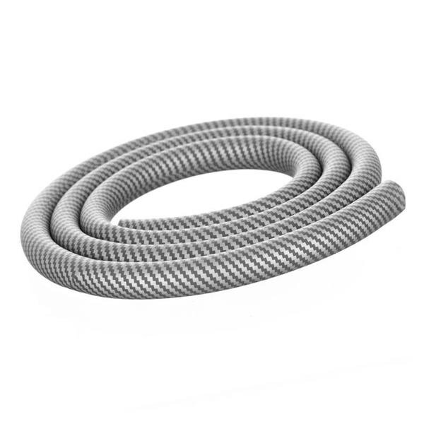 Hookah Silicone Hose - Carbon Silver
