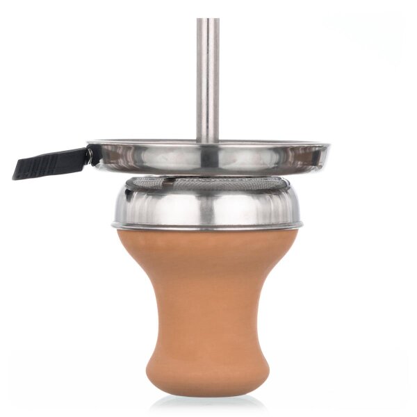 Aladin Shisha Clay Bowl with Mockingbird chimney and handle