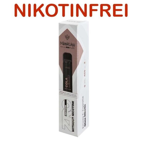 Nameless - Cola Lemon Nikotinfrei - Einweg Vape