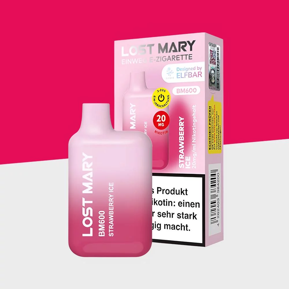 Lost Mary by Elfbar - Strawberry Ice - Einweg Vape Lost Mary by Elfbar - Strawberry Ice - Einweg Vape