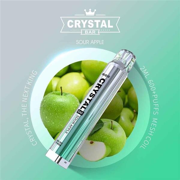 SKE Crystal Bar 600 - Sour Apple - Einweg Vape