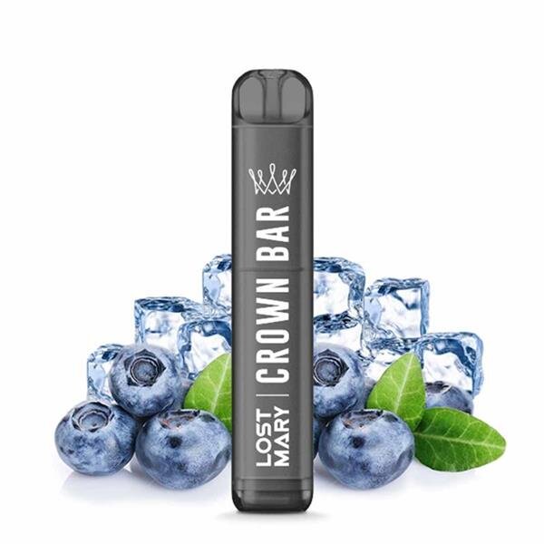 Crown Bar - Blueberry Ice - Al Fakher x Lost Mary - Disposable Vape