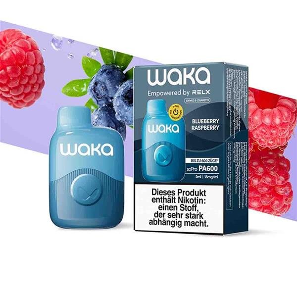 Waka soPro - Blueberry Raspberry - Einweg Vape