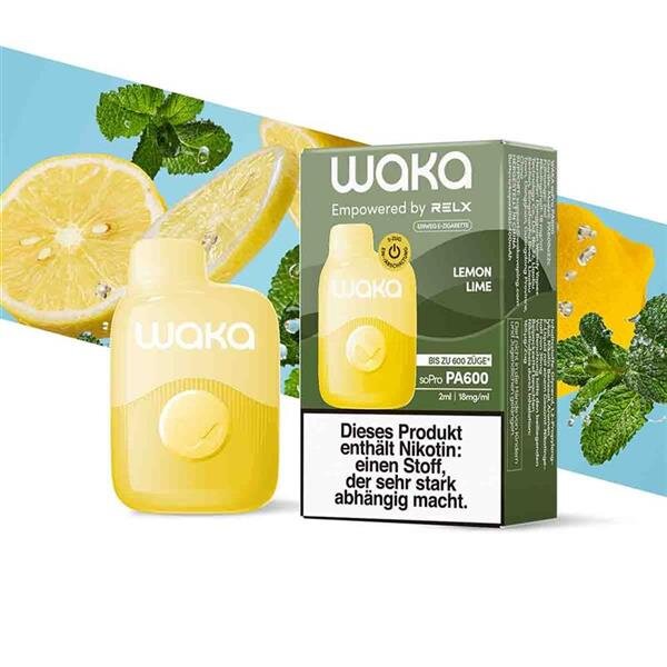 Waka soPro - Lemon Lime - Disposable Vape