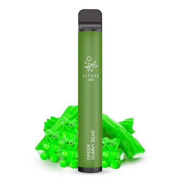 Elfbar 600 - Vape - Green Gummy Bear