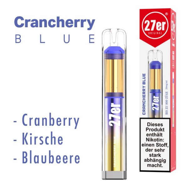 27er - Crancherry Blue - Einweg Vape