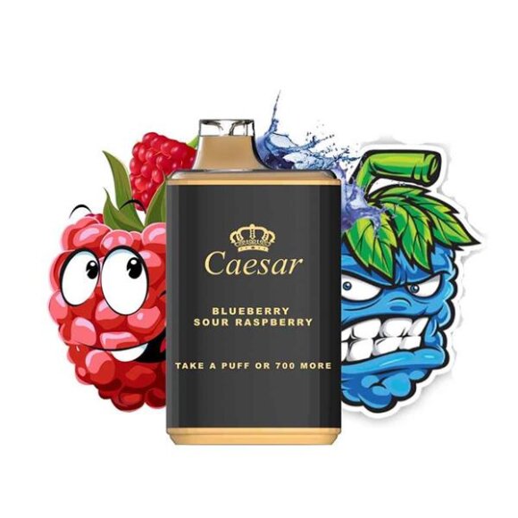 Caesar Blackout Edition - Blueberry Sour Raspberry - Einweg Vape