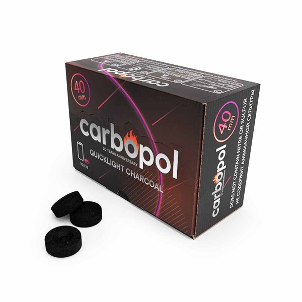 Carbopol Kohle - 40 mm - 100er Pack