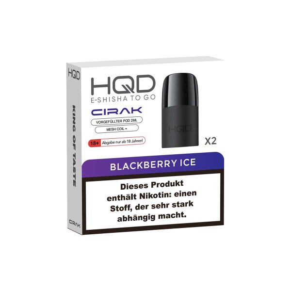 HQD Cirak - Blackberry Ice - Pod (Pack of 2)