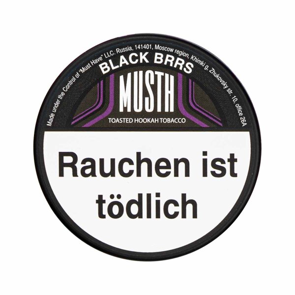 MustH Tabak 25g - Black Brrs