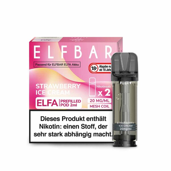 ELFA by Elfbar - Strawberry Ice Cream - Pod (2er Pack)