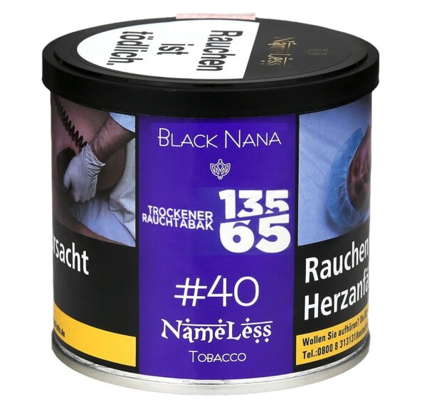 NameLess Tabak 65g - #40 - Black Nana