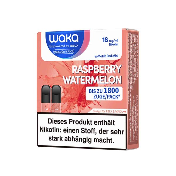WAKA soMatch - Raspberry Watermelon - Pod (2er Pack)