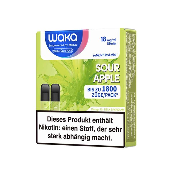WAKA soMatch - Sour Apple - Pod (2er Pack)