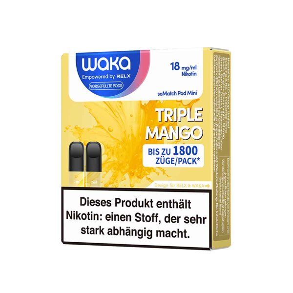 WAKA soMatch - Triple Mango - Pod (2er Pack)