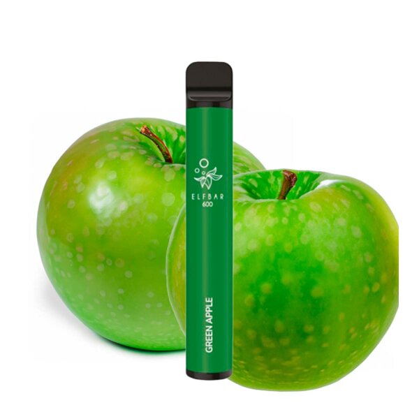 Elfbar 600 - Green Apple / Green Gummy Bear - Einweg Vape