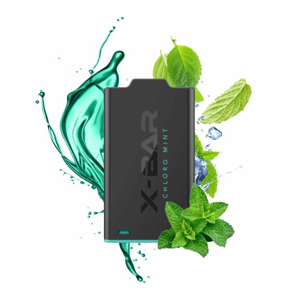 X-BAR Shisha - Chloro Mint (Green Mint) - Pod