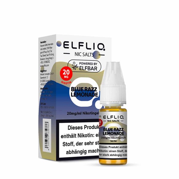 Elfliq by Elfbar - Blue Razz Lemonade 10 mg - E-Liquid