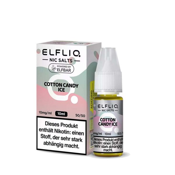 Elfliq by Elfbar - Cotton Candy Ice 10 mg - Vape Juice