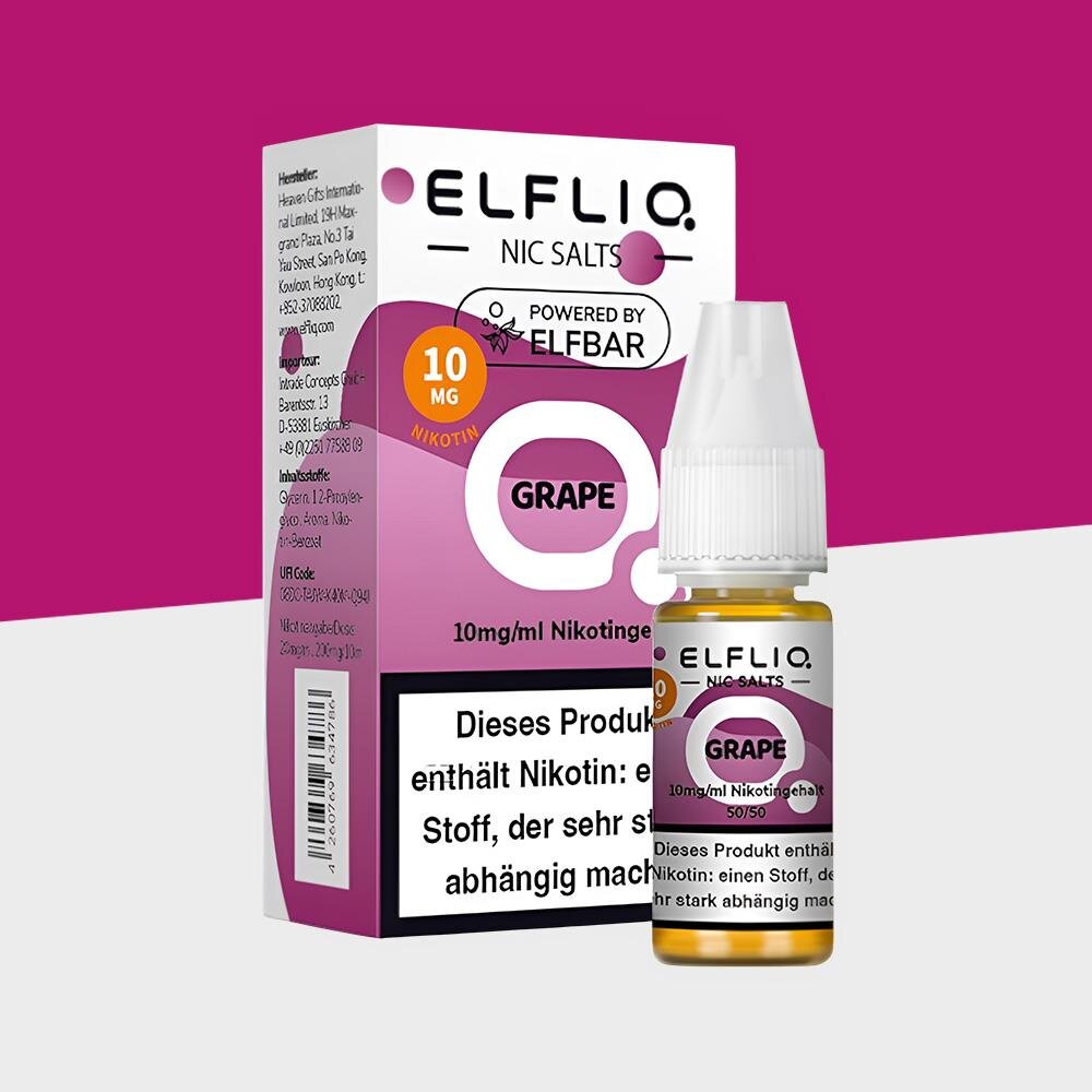 elfbar nachfüll liquid Elfliq - Grape 10mg/ml - E-Liquid