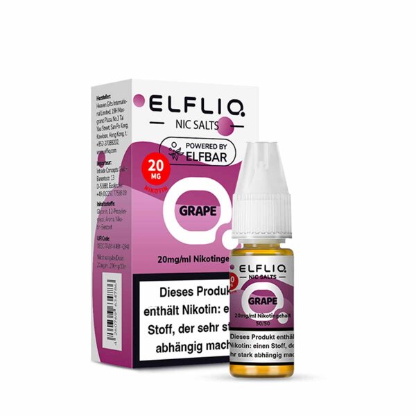 Elfliq by Elfbar - Grape 10 mg - E-Liquid