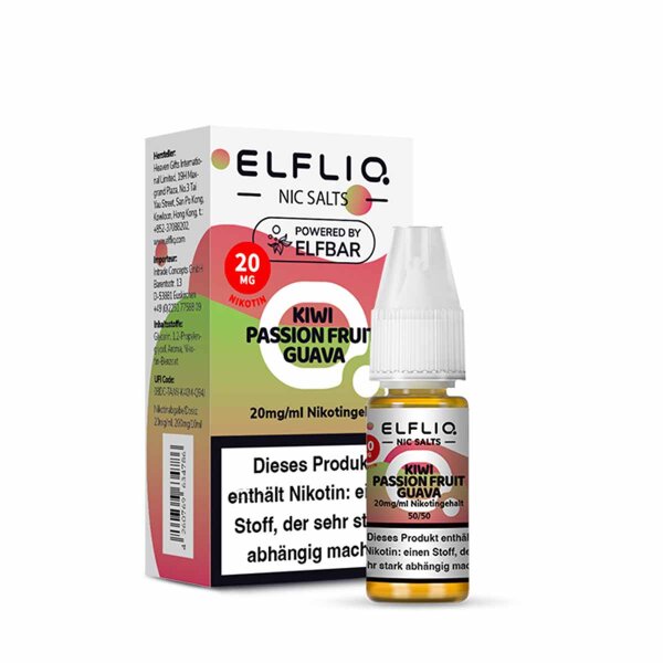 Elfliq by Elfbar - Kiwi Passion Fruit Guava 10 mg - E-Liquid