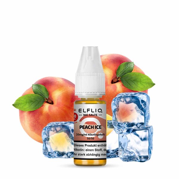 Elfliq by Elfbar - Peach Ice 10 mg - E-Liquid