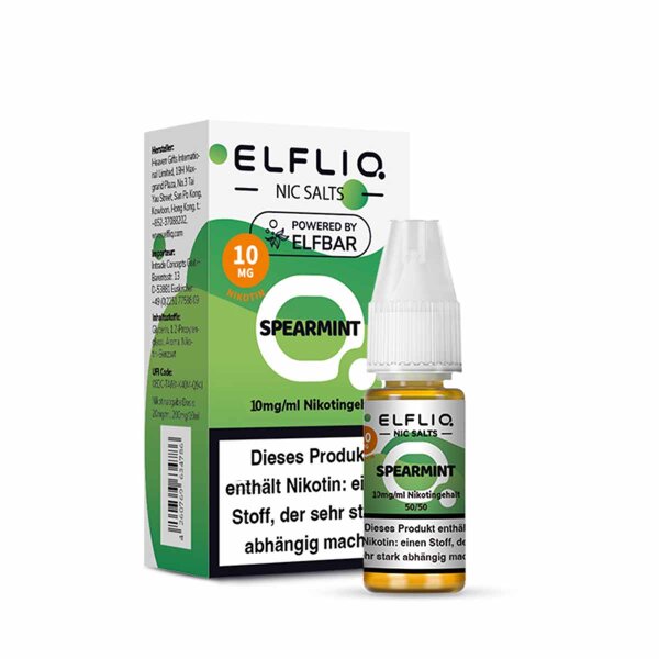 Elfliq by Elfbar - Spearmint 10 mg - Vape Juice