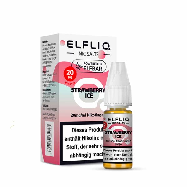 Elfliq by Elfbar - Strawberry Ice 10 mg - E-Liquid