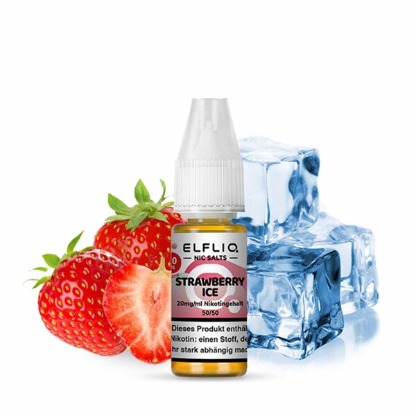 Elfliq by Elfbar - Strawberry Ice 10 mg - Vape Juice