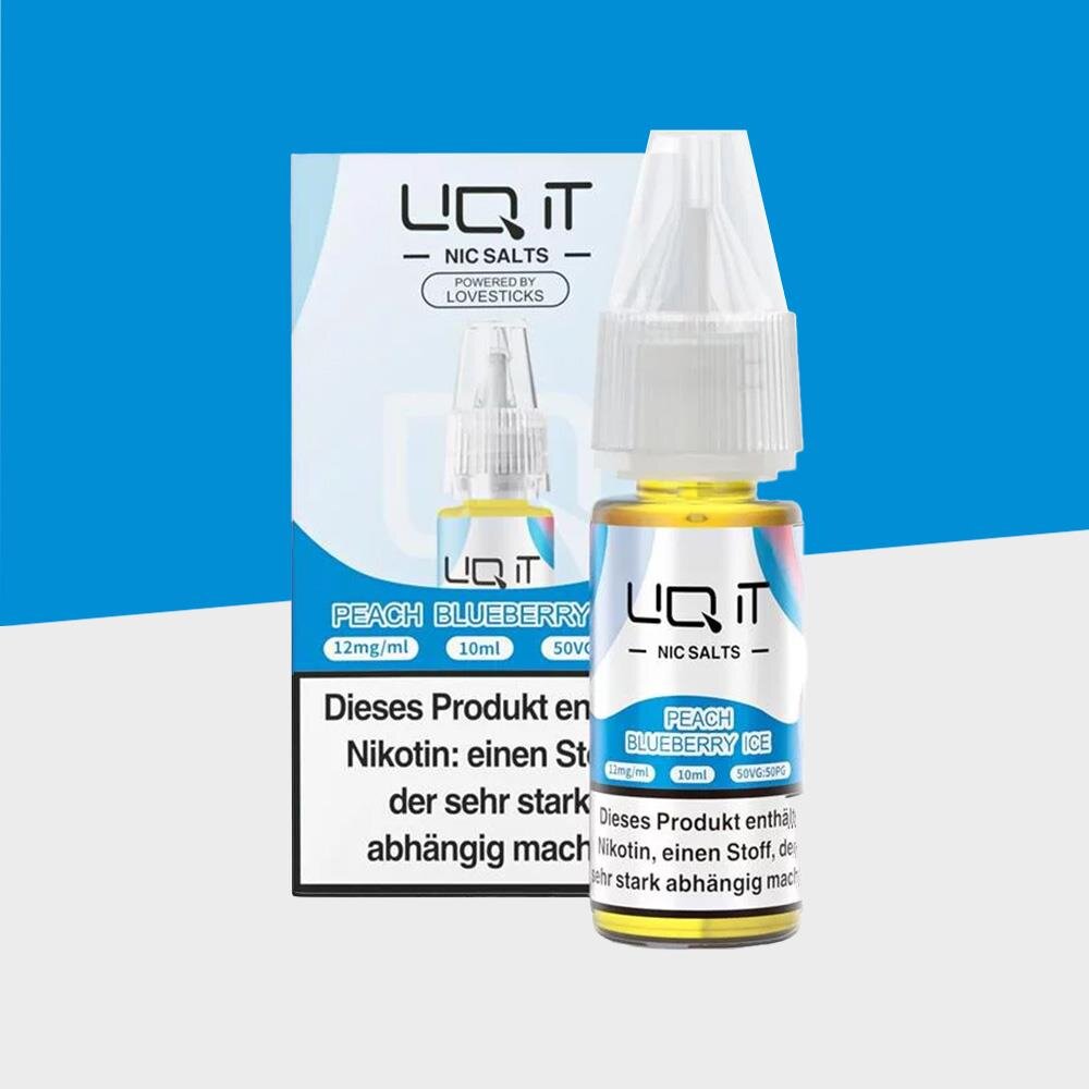 blueberry peach ice vape juice Lovesticks LIQ IT - Peach Blueberry Ice 12mg