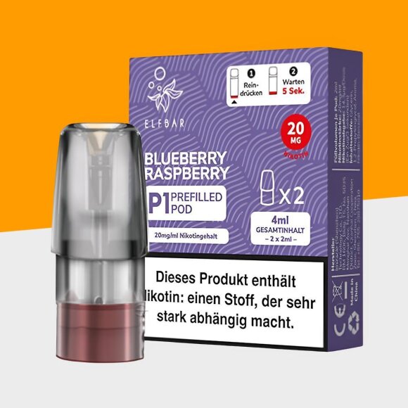 Mate 500 by Elfbar - Blueberry Raspberry - Pod (2er Pack)