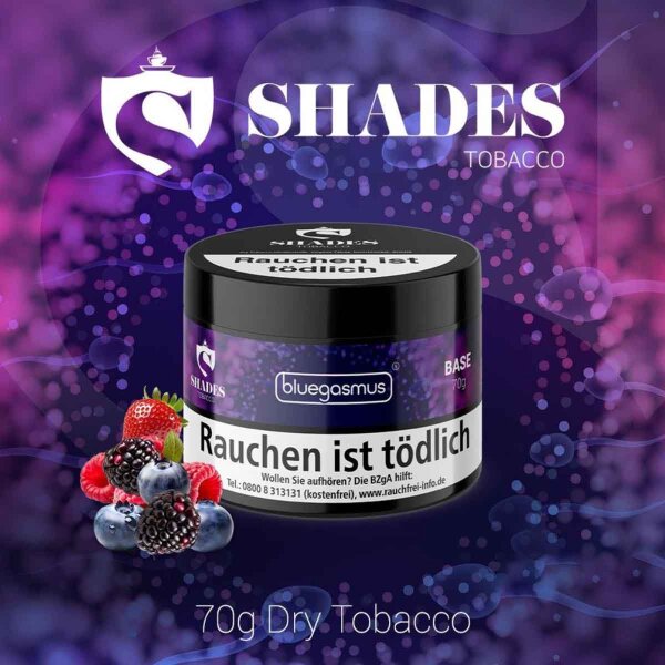 Shades Tobacco 70g - Bluegasmus